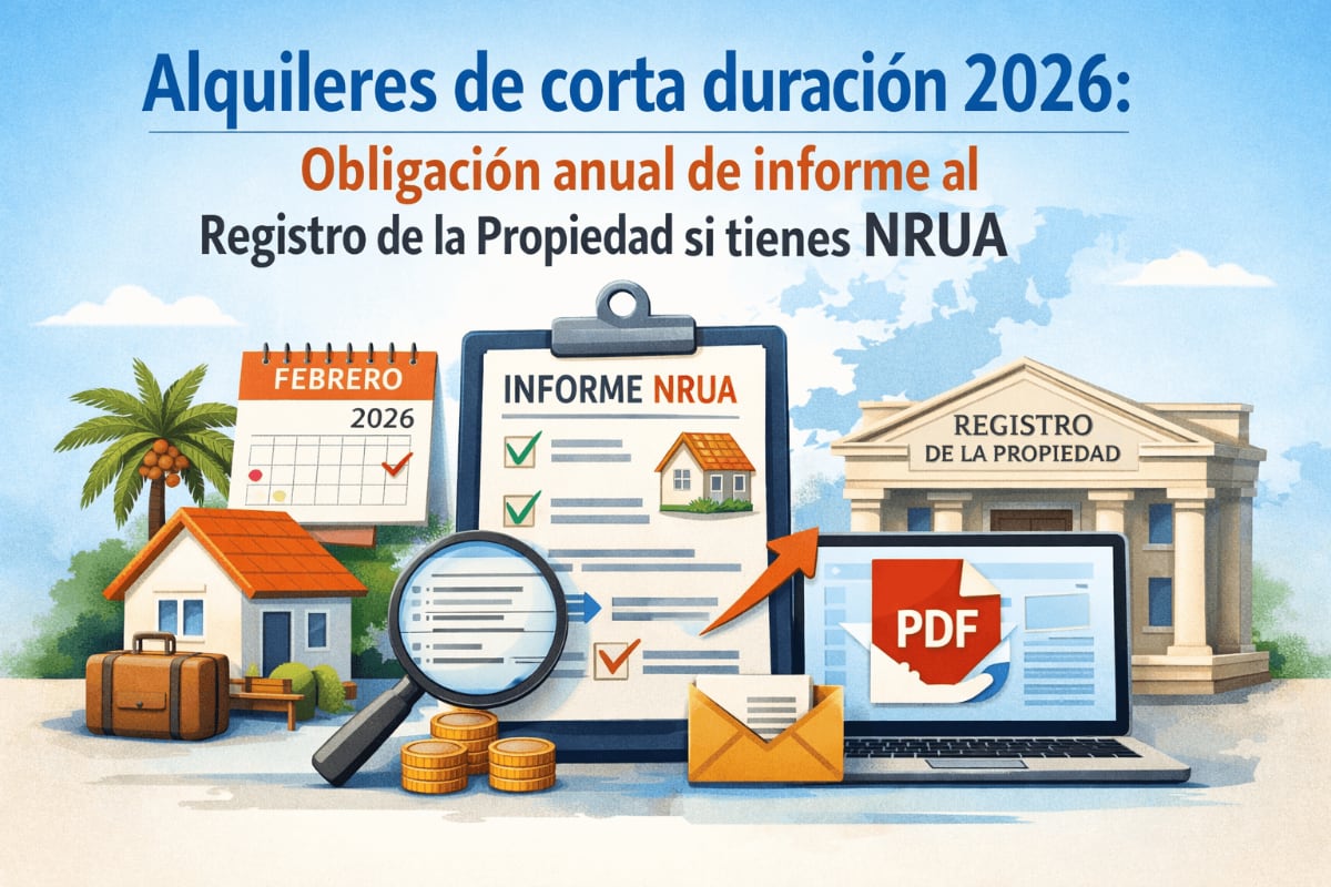 Imagen del post Nueva obligación anual de informar al Registro de la Propiedad y Bienes Muebles para alquileres de corta duración (NRUA)
