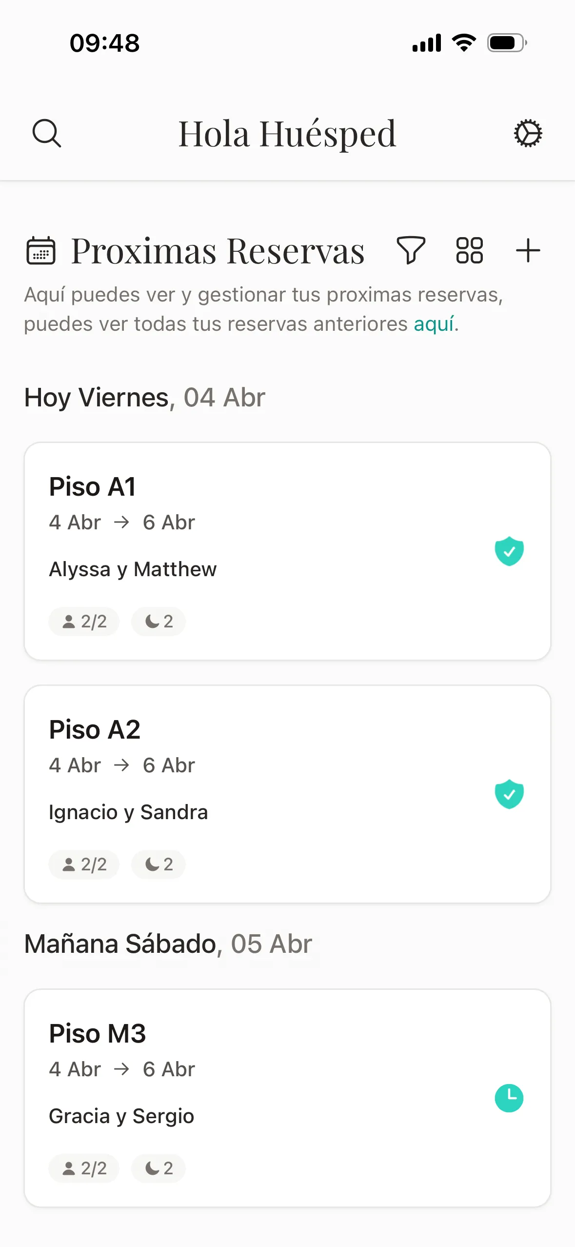 Captura de Hola Huésped
